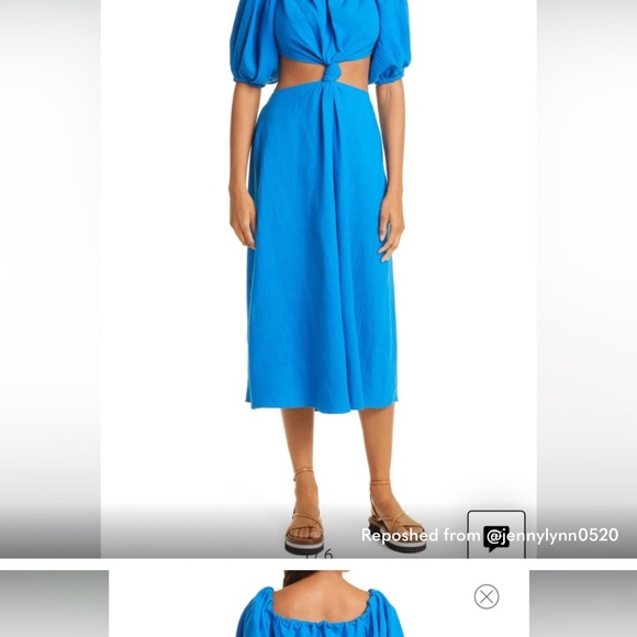 Farm Rio Yellow Off-Shoulder Dress - Picture 5 of 6